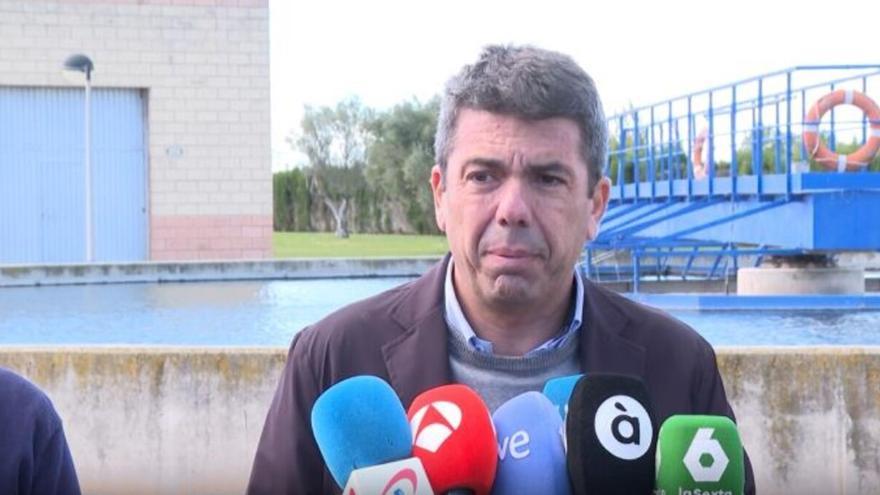 Mazón afirma que las depuradoras afectadas por la dana estarán reconstruidas "antes de verano"