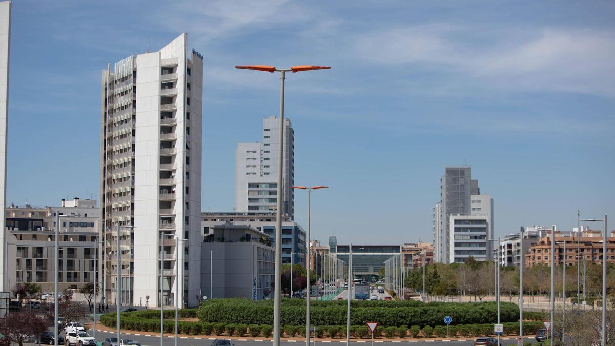 Viviendas en el barrio de Parc Central de Torrent.