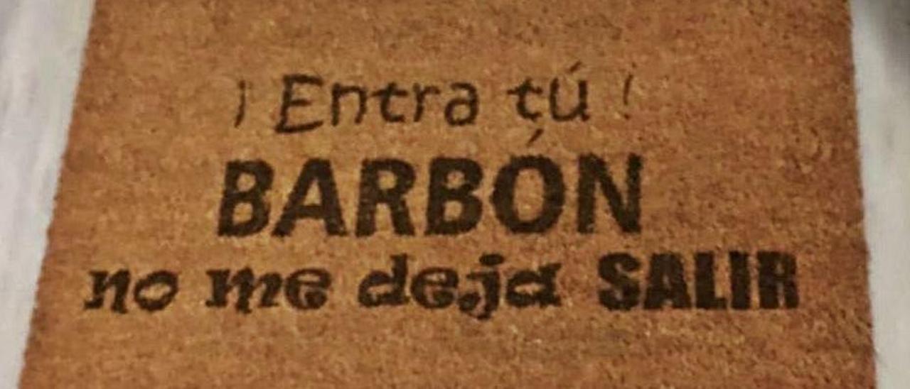 El felpudo que, según Barbón, ayuda a proteger la salud y salvar las vidas de los asturianos. | Instagram