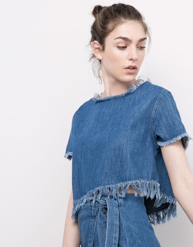 Top vaquero, Pull & Bear