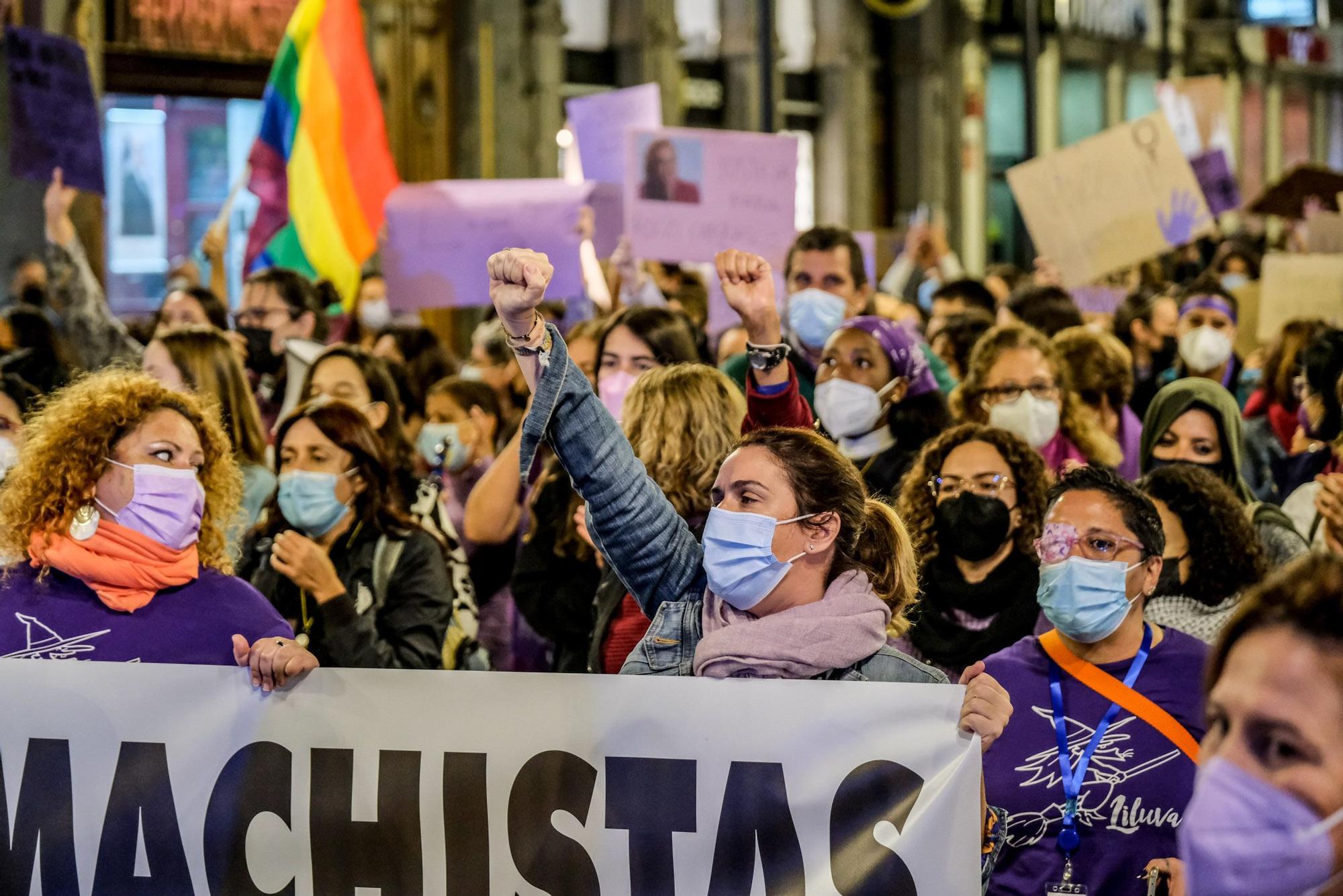 Manifestación del 25N en Las Palmas de Gran Canaria