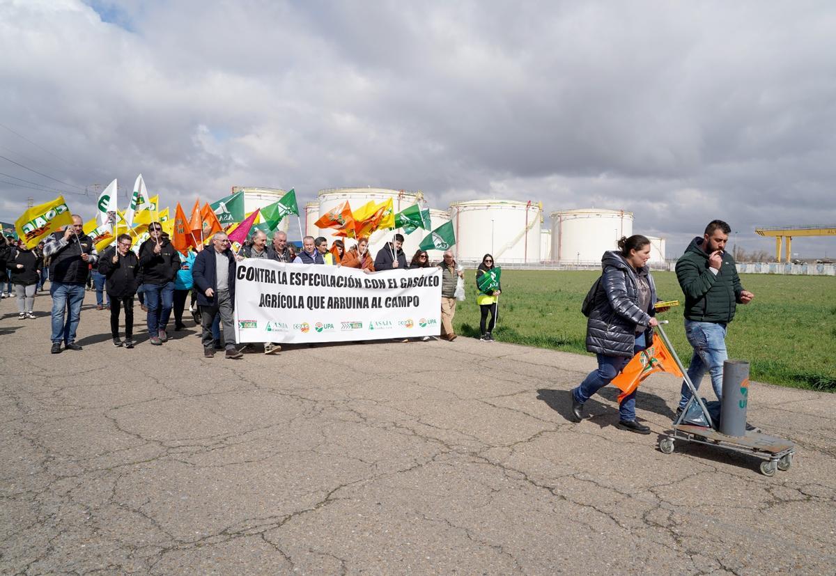 Manifestación en Santovenia de Pisuerga