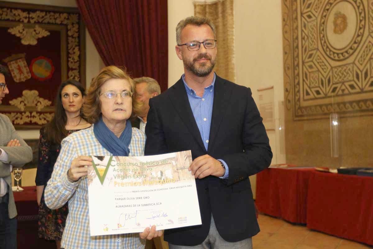 V Concurso ibérico de aceites de oliva virgen extra premios Mezquita 2018