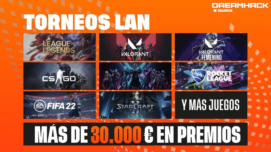 DreamHack Valencia anuncia los premios de sus torneos LAN