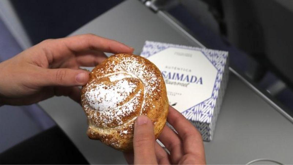 Ensaimada de la gastroteca de IBeria Express