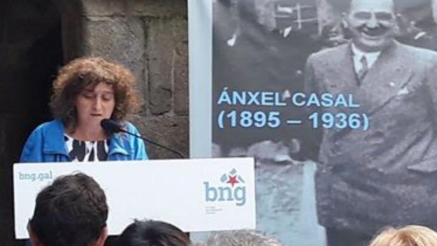 Sanmartín en un homenaje público del Bloque a Ánxel Casal / bng