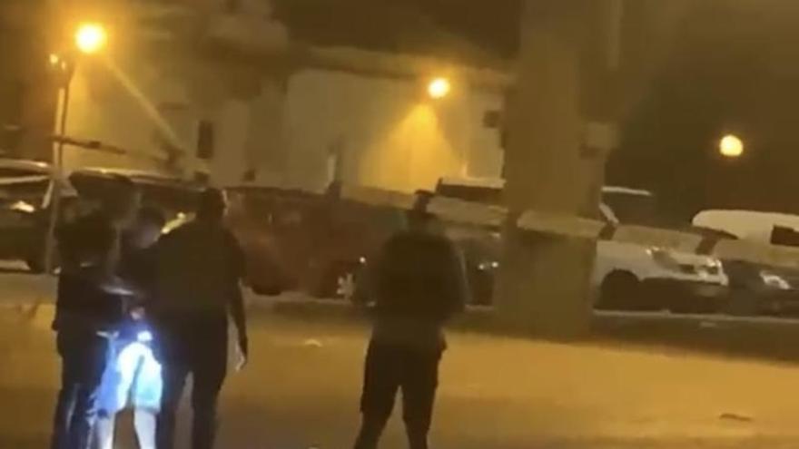 La Policía trabaja en el lugar de Barriomar donde se halló el cadáver de un hombre en Murcia