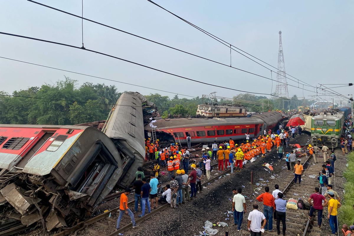 Accidente mortal de tren en la India