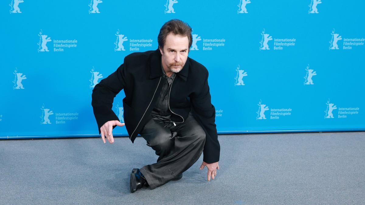 Sam Rockwell en la Berlinale antes del estreno de 'Good Luck, Have Fun, Don’t Die'.