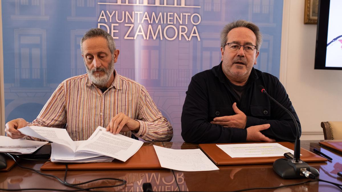 Romualdo Fernández, concejal de Urbanismo y Francisco Guarido, alcalde de Zamora