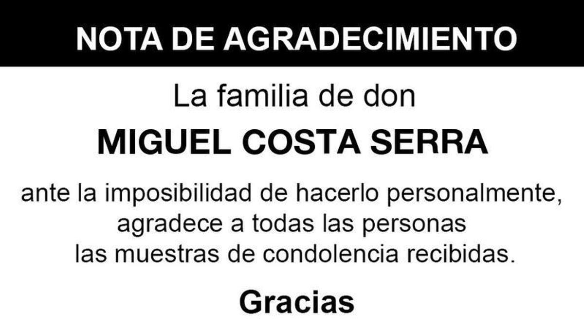 Nota Miguel Costa Serra