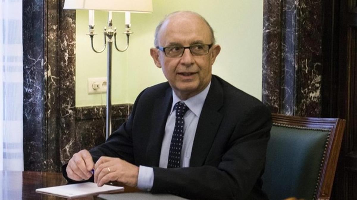 El ministro de Hacienda, Cristóbal Montoro, este martes.