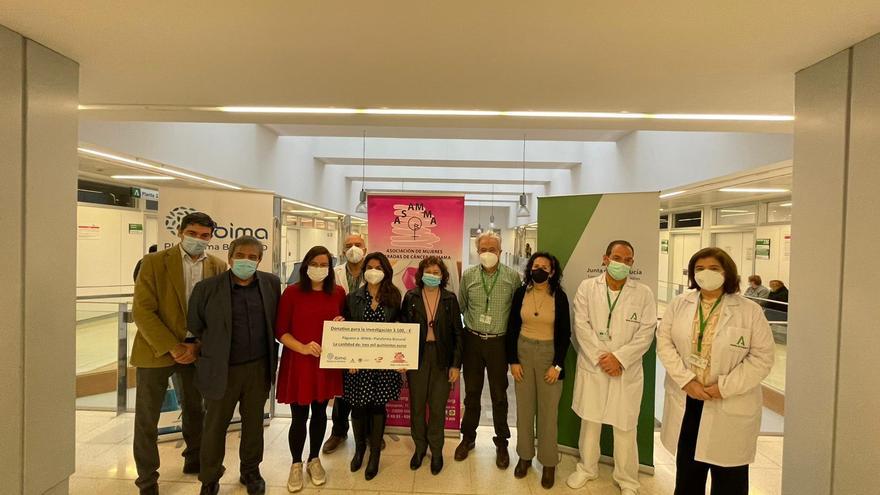 IBIMA recibe una donación de 3.500 euros para investigar el cáncer de mama metastásico