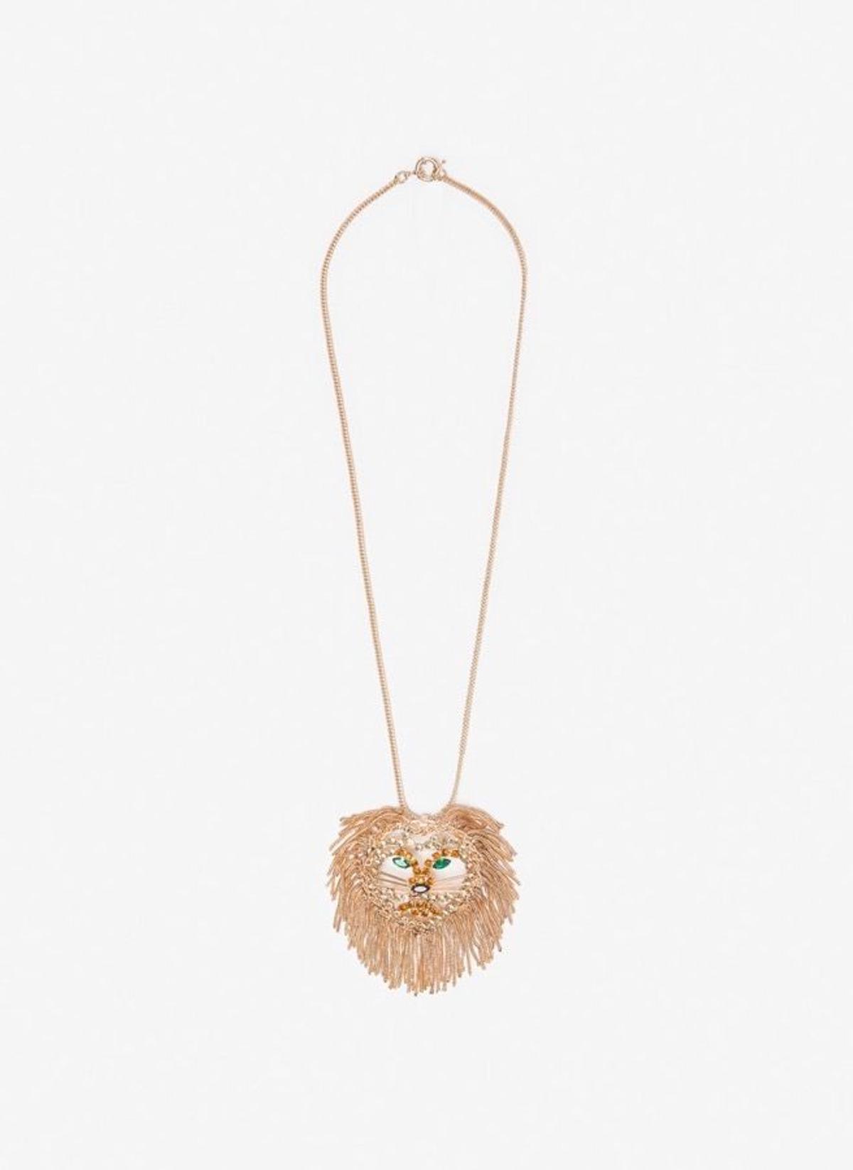 Joyas XL: Uterqüe, Collar con broche de león