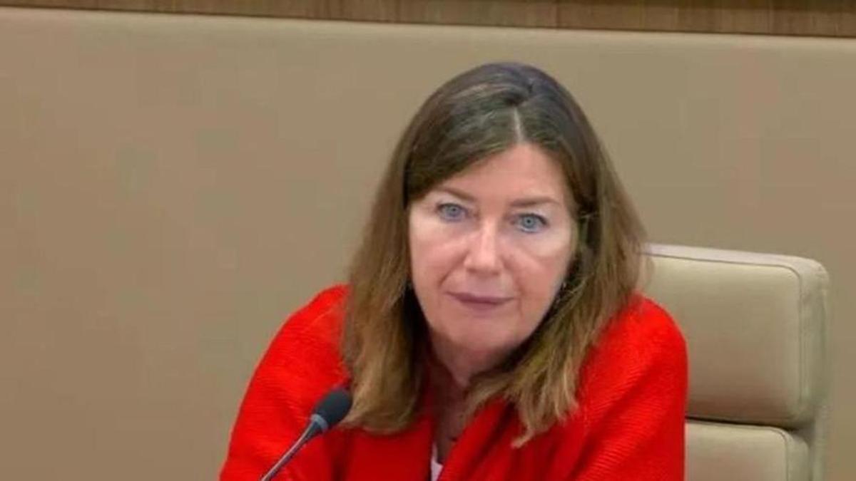 Patricia Gómez, declarando el 24 de mayo en la comisión de investigación.