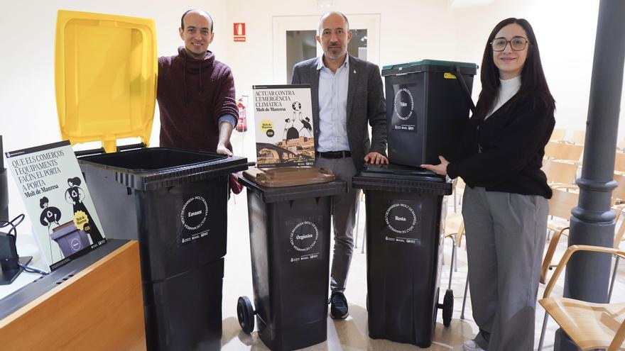 Manresa inicia el canvi de model de recollida d’escombraries amb el porta a porta als comerços