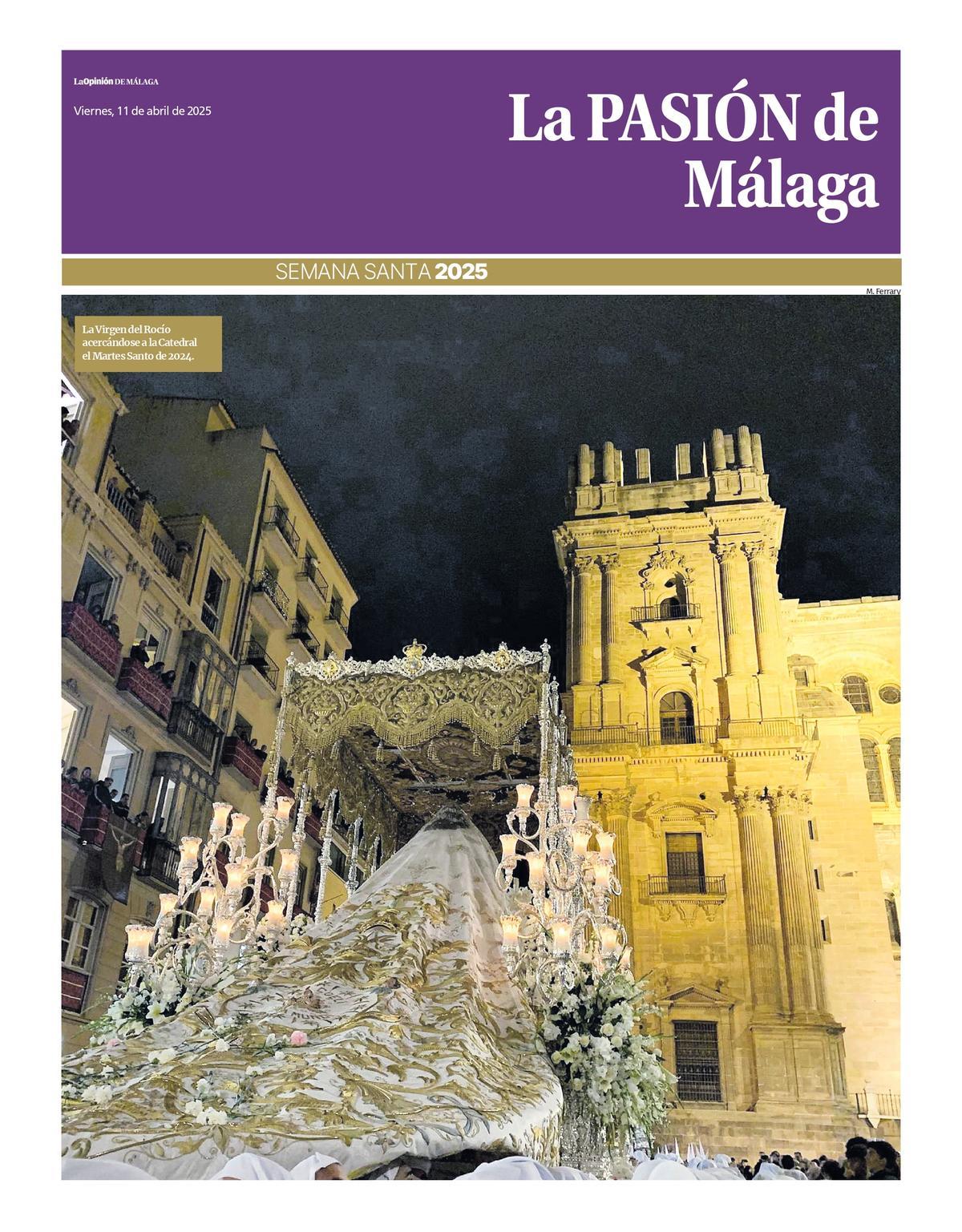Portada del suplemento especial de la Semana Santa de Málaga 2025 de La Opinión