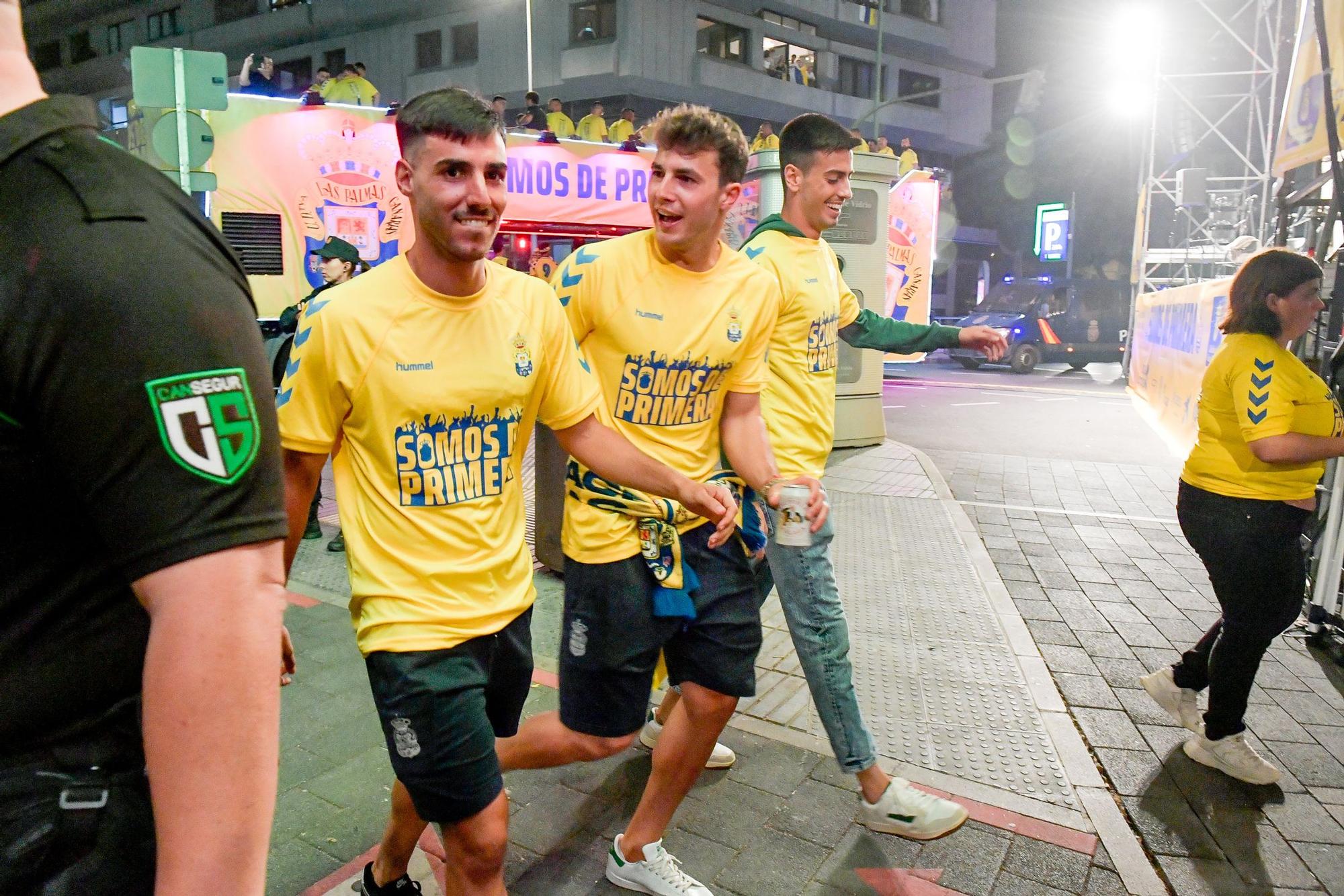 Así fue la celebración por el ascenso de la UD Las Palmas en Mesa y López