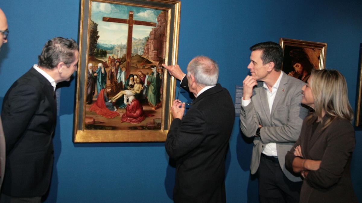 La obra "gandiense" de Paolo de San Leocadio, en la muestra inaugurada en Castelló.