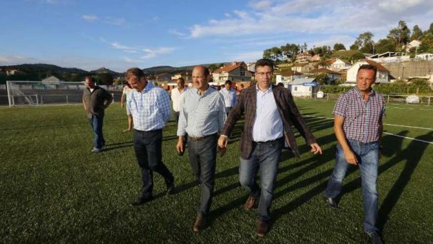 Partido disputado este año en el campo de Santa Mariña entre el Choco y el Gondomar.