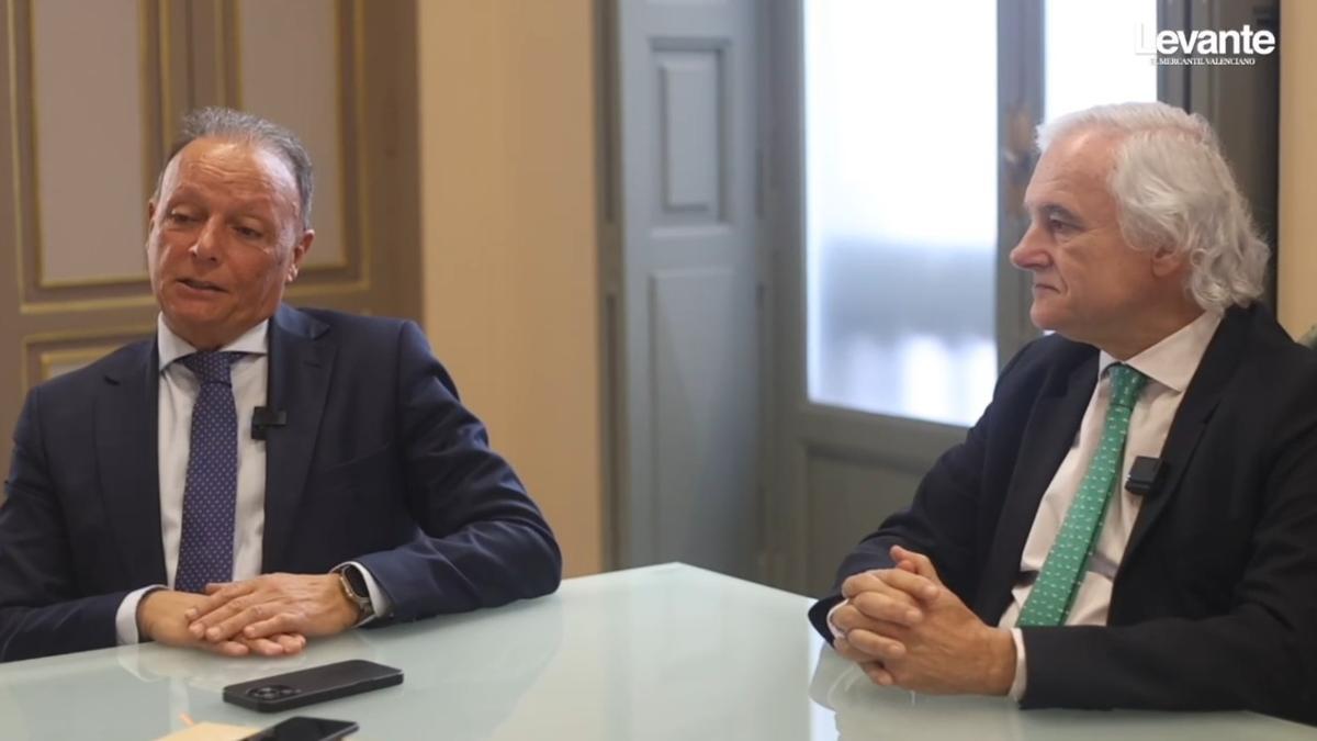 Entrevista a Salvador Navarro (CEV) y a Miguel Garrido (CEIM), presidentes de las patronales de empresarios de València y Madrid