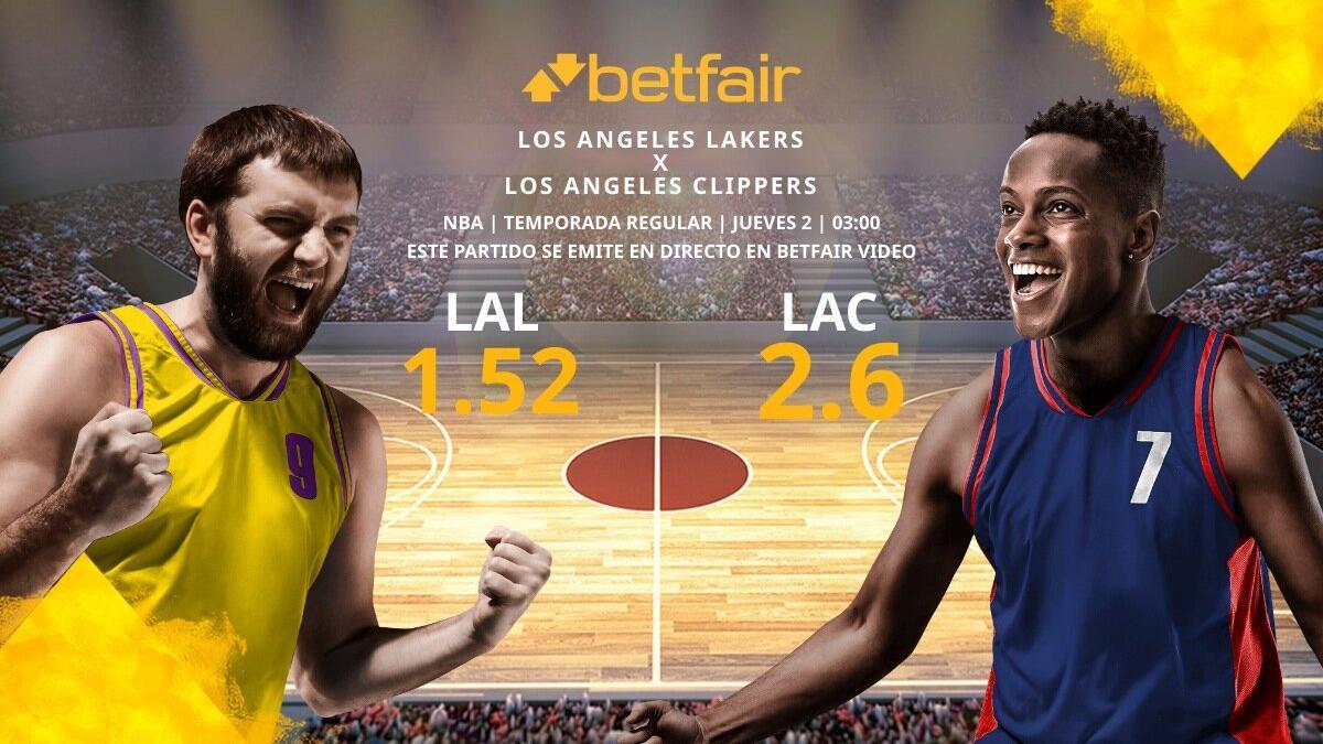 Los Angeles Lakers vs. Los Angeles Clippers: horario, TV, estadísticas, clasificación y pronósticos NBA