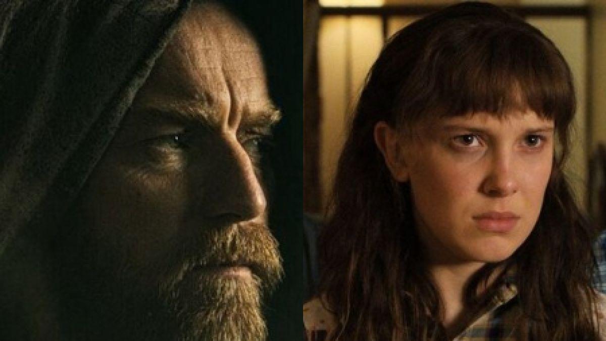 Ewan McGregor y Millie Bobby Brown, protagonistas de Obi Wan Kenoby y Stranger Things.