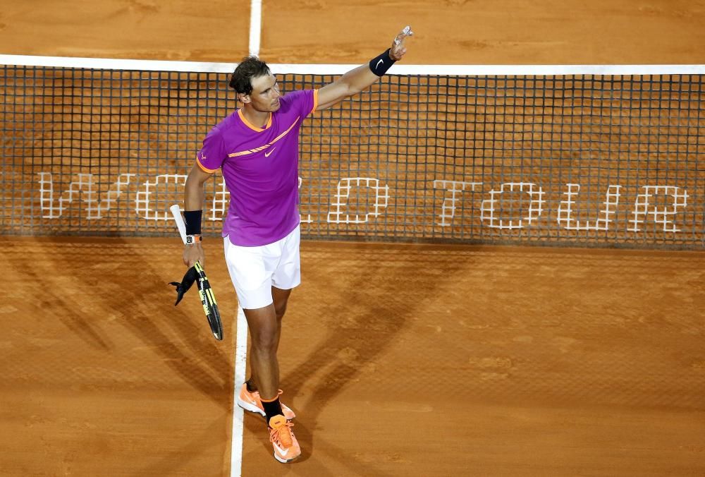 Imágenes del partido entre Nadal y Schwartzmann. EFE-REUTERS