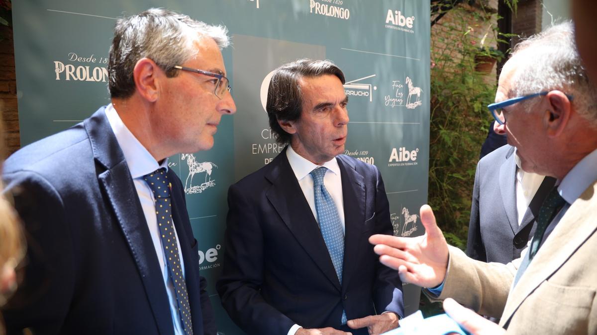 Aznar, en unas jornadas en Pizarra organizada por el Círculo Empresarial de Málaga