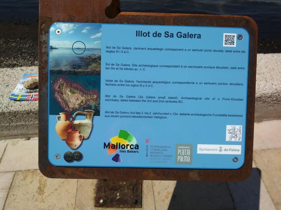 Publicidad hasta debajo de las piedras en Palma