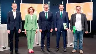 Debate electoral de Canal Sur, en directo: los cinco candidatos se enfrentan en una cita decisiva para el 17M