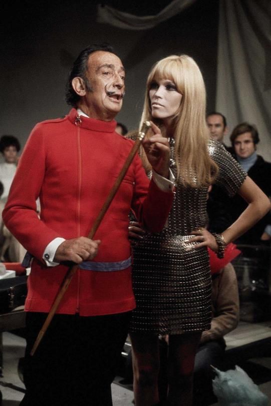 Salvador Dalí i Amanda Lear a la dècada de 1970. 