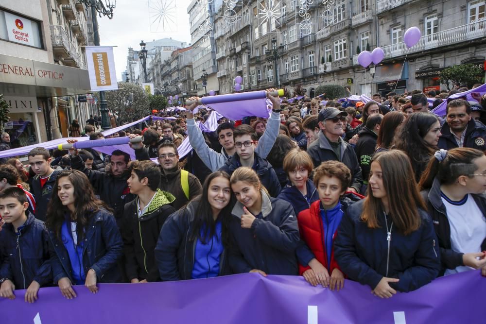 Clamor por el fin de la violencia machista en Vigo