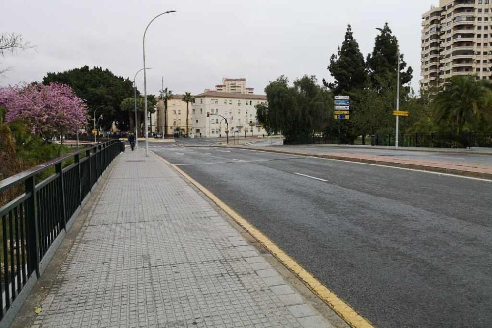 El Estado de Alerta vacía las calles de Málaga