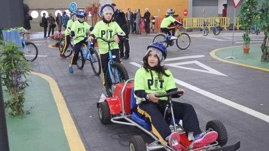 Actividades del parque infantil de tráfico en Expourense. // Iñaki Osorio