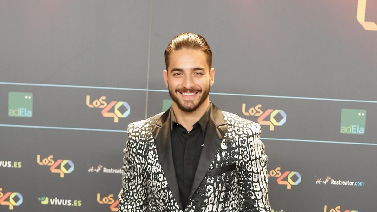 Maluma en la cena de nominados de Los40 Music Awards