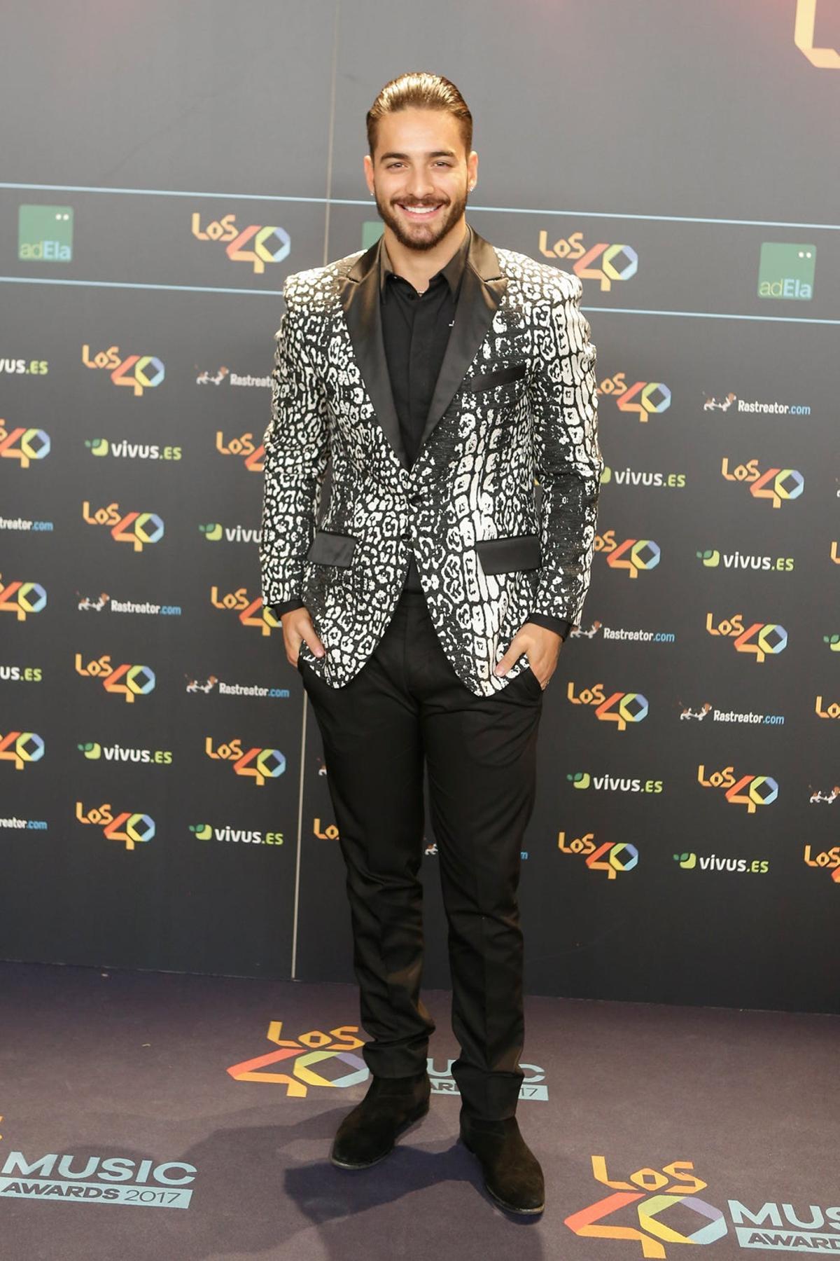 Maluma optó por el 'animal print'