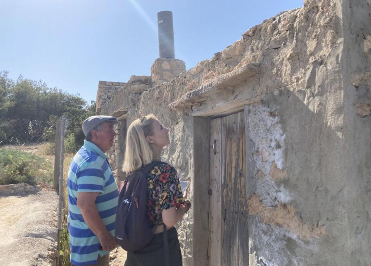 Mara Hähle con Pep Ribas durante su vista a Eivissa. | I.V.
