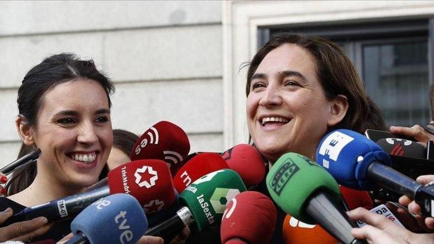 Iglesias: &quot;Podría ser bonito: la presidenta de España, Irene Montero, y la de la Generalitat, Ada Colau&quot;