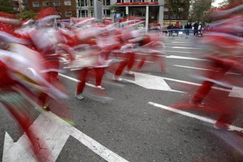 Madrid entra en el Guinness con 5.173 corredores vestidos de Papá Noel