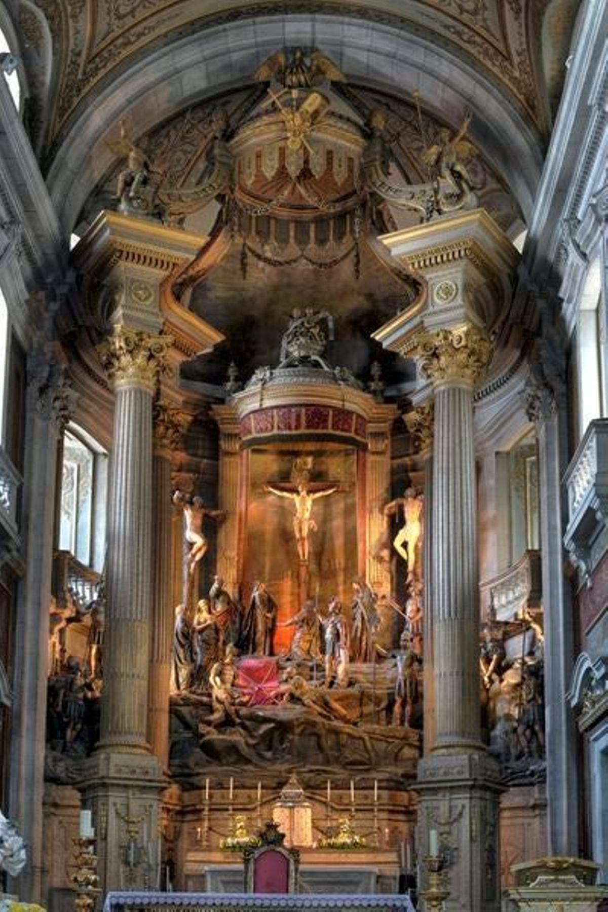 El impresionante interior de la Iglesia Bom Jesus do Monte