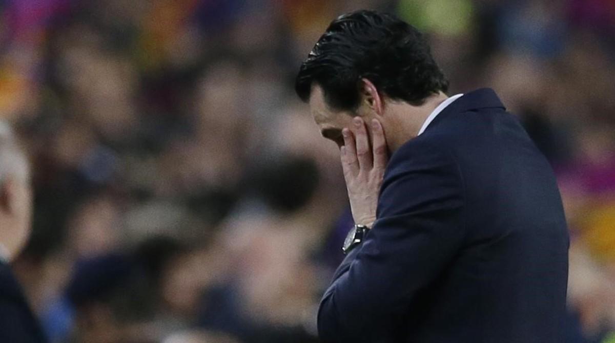 eprozas37598702 psg head coach unai emery reacts at the end of the champions170308234810