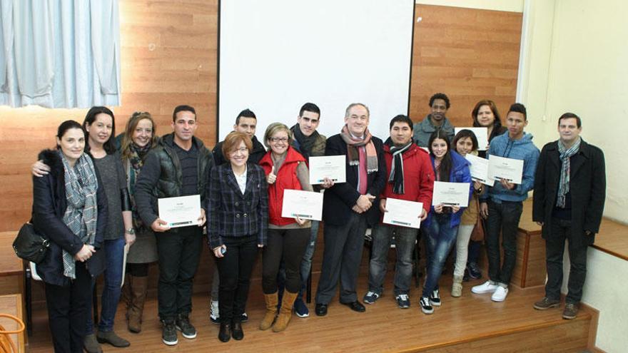 Entrega de diplomas del curso que fomenta la empleabilidad de la población inmigrante