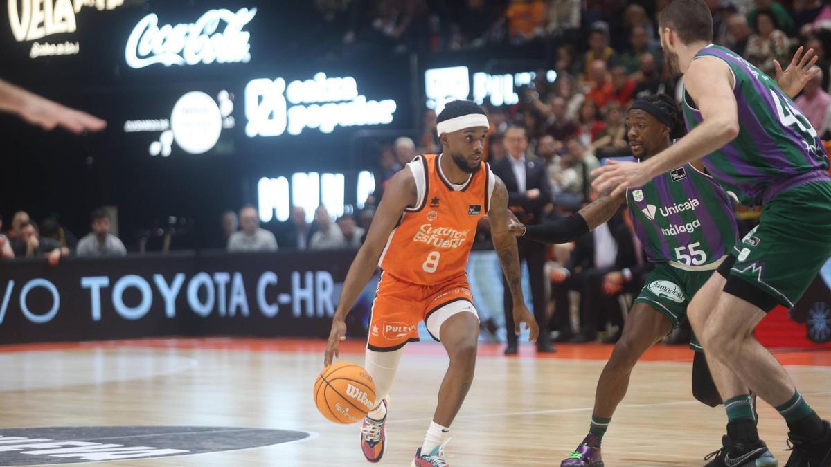 Jean Montero durante el partido contra el Unicaja