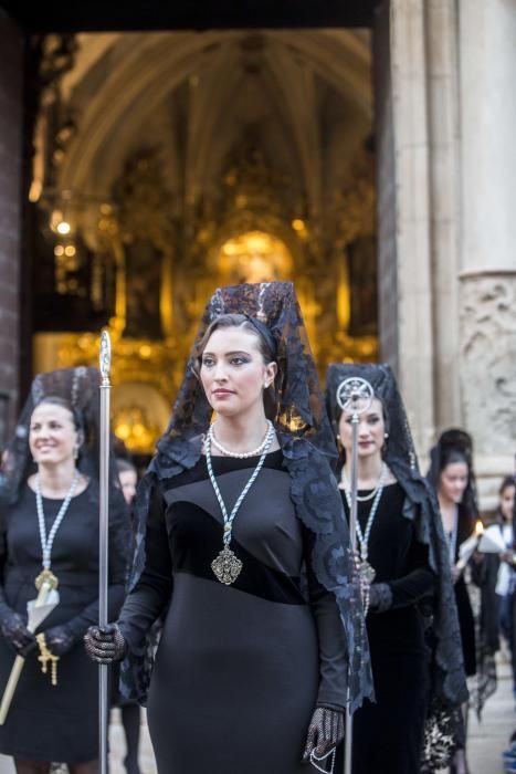 Tradicional encuentro del Cristo del Mar con su madre, la Virgen de los Dolores