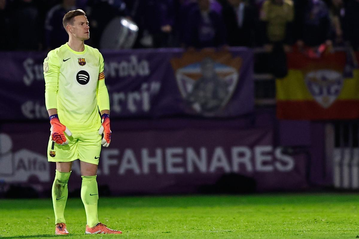 Ter Stegen fue titular ante el Guadalajara en la Copa del Rey