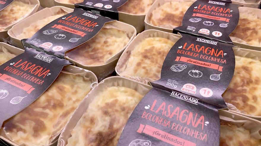 Lasaña boloñesa gratinada en Mercadona