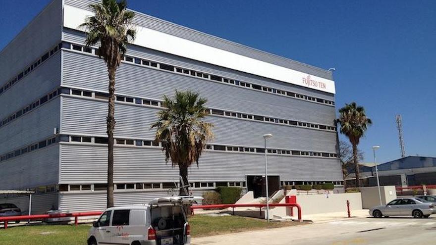 La fábrica de Fujitsu en Málaga, situada en el polígono del Guadalhorce.