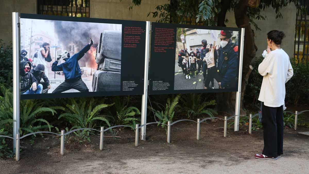 Un aspecto de la exposición 'Topografía de la ira', en el Palau Robert.