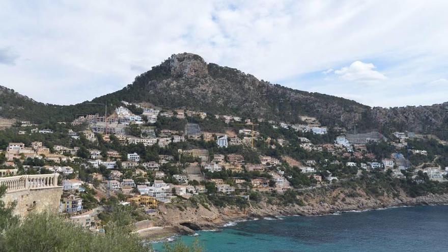 Una vista general de la urbanización de Cala Llamp, una urbanización de Andratx.